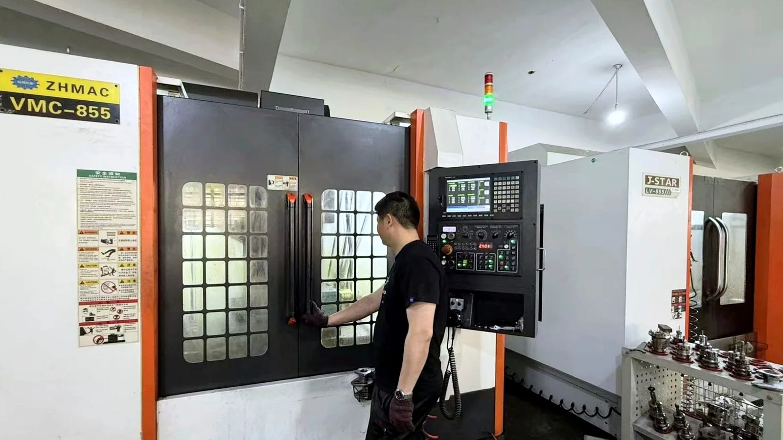 CNC machining workshop at Wenzhou Shangong Pump Co., Ltd.