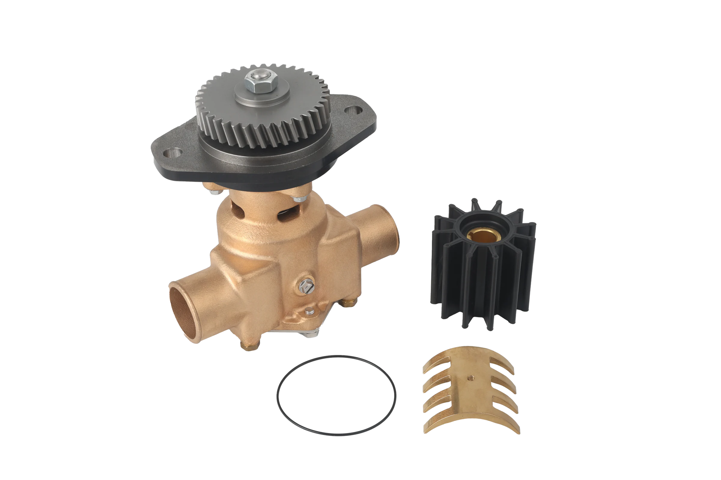 VULROX seawater cooling pump with flexible impeller and service parts